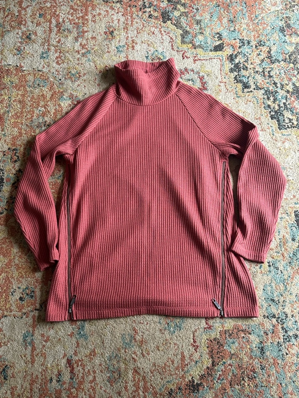 L.L. Bean Signature Sweater with zippers  M